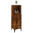 Armario de baño madera contrachapada roble ahumado 30x30x100