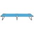 Tumbona plegable de acero azul