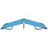 Tumbona plegable de acero azul