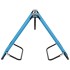 Tumbona plegable de acero azul