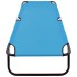 Tumbona plegable de acero azul
