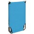 Tumbona plegable de acero azul