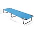 Tumbona plegable de acero azul