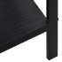 Estantería de 4 niveles madera ingeniería negro