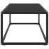Mesa de centro negra con vidrio negro 100x50x35