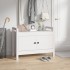 Banco de recibidor madera maciza de pino blanco 80x40x60