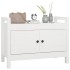 Banco de recibidor madera maciza de pino blanco 80x40x60