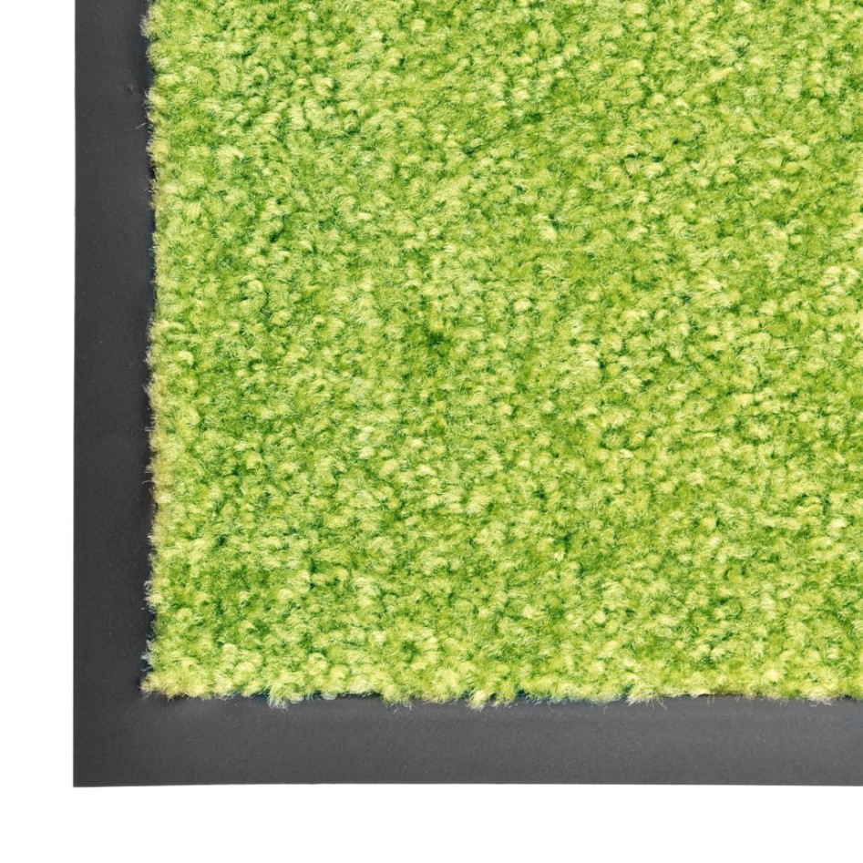 Felpudo lavable verde 90x150