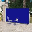 Toldo lateral de jardín o terraza azul 160x300 cm