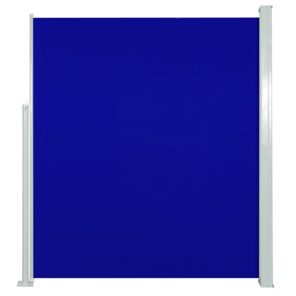 Toldo lateral de jardín o terraza azul 160x300