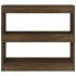 Estantería/divisor de espacios roble marrón 80x30x72