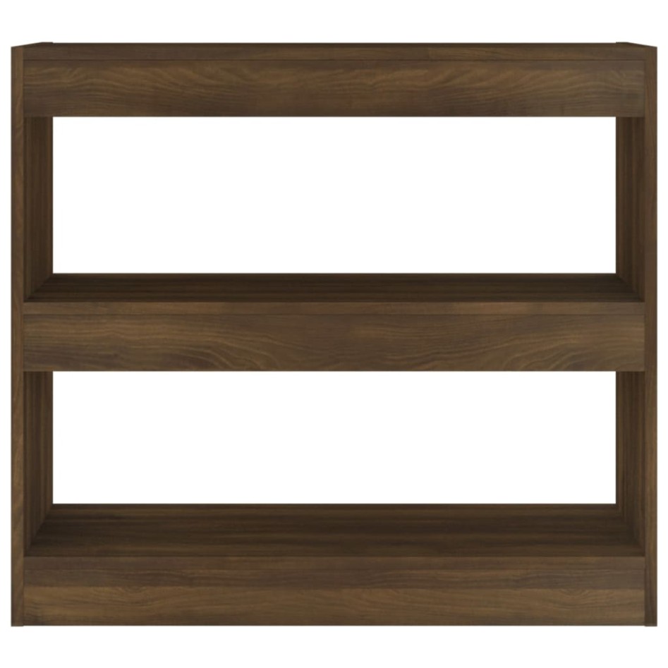 Estantería/divisor de espacios roble marrón 80x30x72