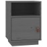 Mesitas de noche 2 uds madera maciza de pino gris 40x34x55