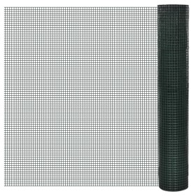 Alambrada de gallinero acero galvanizado verde 1x25