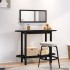 Mesa consola madera maciza de pino negro 110x40x80