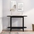 Mesa consola madera maciza de pino negro 110x40x80