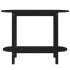 Mesa consola madera maciza de pino negro 110x40x80