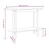Mesa consola madera maciza de pino negro 110x40x80