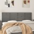 Cabecero de cama de pared madera maciza pino gris 206x3x63