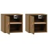 Armarios de pared 2 uds madera pino marrón miel 31,5x30x30