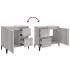Armario de baño madera contrachapada gris Sonoma 65x33x60