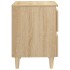 Mesita de noche patas madera maciza roble Sonoma 40x35x50