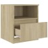 Mesitas de noche 2 uds contrachapada roble Sonoma 40x40x50