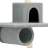 Rascador para gatos con postes de sisal gris claro 168