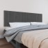 Cabecero de cama de pared madera maciza pino gris 204x3x60