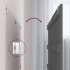 Cabecero de cama de pared madera maciza pino gris 204x3x60