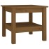 Mesa de centro madera maciza de pino marrón miel 45x45x40