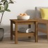 Mesa de centro madera maciza de pino marrón miel 45x45x40