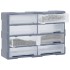 Organizador multicajones con 8 cajones grandes 52x16x37