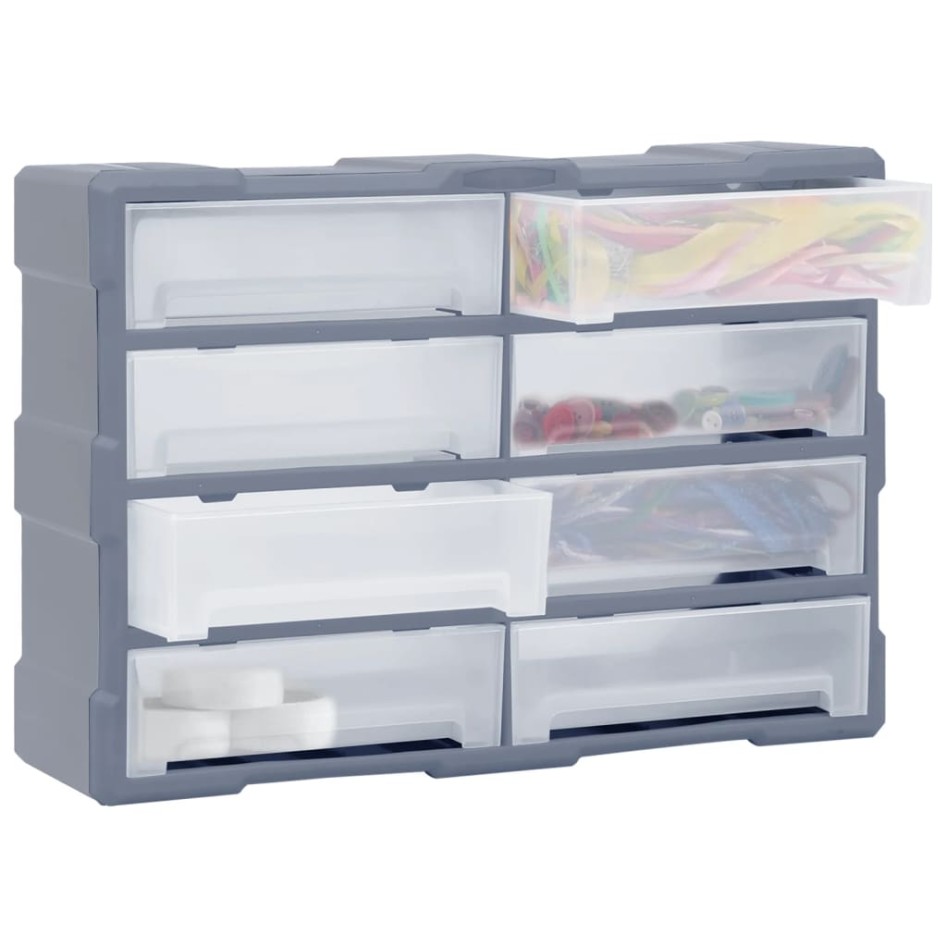 Organizador multicajones con 8 cajones grandes 52x16x37