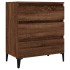 Aparador madera contrachapada marrón roble 60x35x70