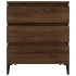 Aparador madera contrachapada marrón roble 60x35x70