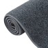 Alfombra de pelo corto gris antracita 140x200