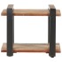 Mesita de noche de madera maciza reciclada 50x40x40