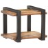 Mesita de noche de madera maciza reciclada 50x40x40