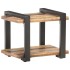 Mesita de noche de madera maciza reciclada 50x40x40
