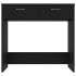 Escritorio de madera contrachapada negro 80x40x75
