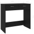 Escritorio de madera contrachapada negro 80x40x75