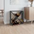 Botellero de madera maciza de pino gris 62x25x62