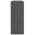 Botellero de madera maciza de pino gris 62x25x62