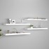 Estantes flotantes de pared 4 uds MDF blanco 90x23,5x3,8
