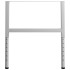 Estructura de banco de trabajo 2 uds metal 85x(69-95,5)cm