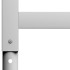 Estructura de banco de trabajo 2 uds metal 85x(69-95,5)cm