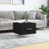 Mesa de centro madera contrachapada negro 50x50x40