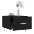 Mesa de centro madera contrachapada negro 50x50x40
