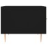 Mesa de centro madera contrachapada negro 50x50x40